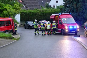 FW Stockach: Brand eines Dachstuhls