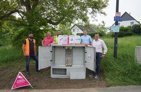 Deutsche Telekom AG: Spatenstich für den Glasfaserausbau in Balve - Stadtkern