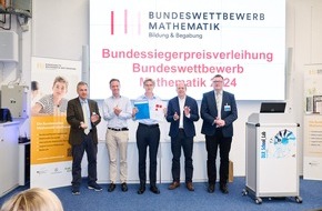 Bildung & Begabung gemeinnützige GmbH: Bundeswettbewerb Mathematik: Torben Frederik Grabbel aus Hamburg zum dritten Mal als Bundessieger ausgezeichnet