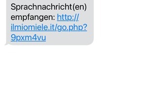 Kreispolizeibehörde Soest: POL-SO: Kreis Soest - Polizei warnt vor betrügerischer SMS
