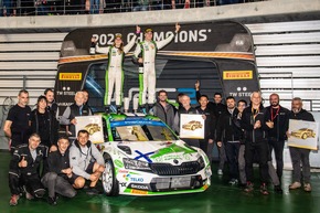 WRC2-Weltmeistertitel für SKODA Fahrer Emil Lindholm, Mauro Miele und Team Toksport WRT