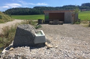 Holcim (Schweiz) AG: Brunnen für die Gemeinde Jonschwil nach erfolgreicher Rekultivierung
