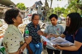 Johanniter Unfall Hilfe e.V.: Myanmar: Eine Woche nach dem Beben noch immer viele Menschen ohne Hilfe / Johanniter-Erkundungsteam eruierte Bedarfe in 20 Dörfern um Mandalay / Mobile Kliniken der Johanniter starten am Montag