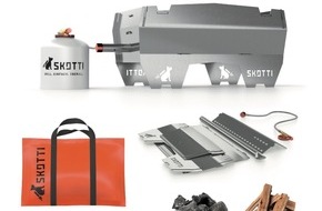 Vennskap: Das perfekte Weihnachtsgeschenk: SKOTTI, der erste zerlegbare Gasgrill der Welt, pflanzt für jede Bestellung bis Weihnachten einen Baum / Rabatte und Geschenk-Sets unter www.skotti-grill.eu