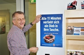 Polizeiinspektion Harburg: POL-WL: Präventionskampagne gegen Taschendiebstahl wird fortgesetzt - Neue Plakate werden verbreitet