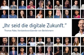 Bertelsmann SE & Co. KGaA: Bertelsmann wirbt erneut für Stipendien-Initiative #50000 Chancen: "Ihr seid die digitale Zukunft"