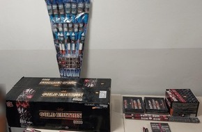 Bundespolizeiinspektion Ebersbach: BPOLI EBB: Mehr als f&uuml;nf Kilogramm Pyrotechnik beschlagnahmt