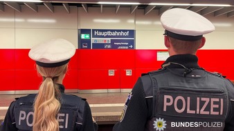 Bundespolizeidirektion München: Bundespolizeidirektion München: Außerdienstlich gefordert Bundespolizist schritt am Hauptbahnhof München ein