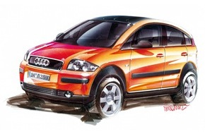 Audi AG: Frech, bunt, progressiv: Der Audi A2 zeigt sein neues Gesicht erstmals zur Eröffnung der Skisaison in Ischgl