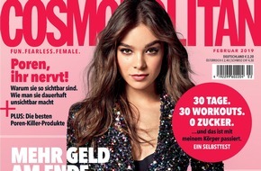 Bauer Media Group, Cosmopolitan: Hailee Steinfeld in COSMOPOLITAN über das Verliebtsein: "Du fängst an, Dinge für diese Person zu tun, und scheust keine Mühen, um sie glücklich zu machen."