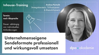 dpa-Akademie: Konzeption und Produktion von Live-Formaten in der Unternehmenskommunikation