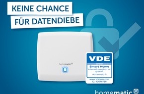 eQ-3 AG: Smart Home: So haben Datendiebe keine Chance / Homematic IP zum fünften Mal durch den VDE zertifiziert