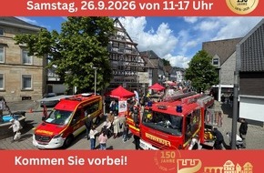 Feuerwehr Herdecke: FW-EN: Blaulichttag der Freiwilligen Feuerwehr Herdecke am 26. September
