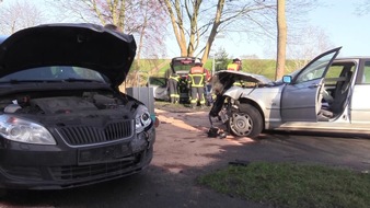 POL-STD: Drei zum Teil schwer verletzte Autoinsassen bei Verkehrsunfall im Alten Land