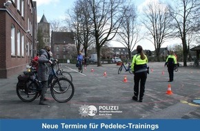 Kreispolizeibehörde Kleve: POL-KLE: Kreis Kleve - Sicherheit im Straßenverkehr: Polizei bietet weitere Termine für Pedelec-Trainings an
