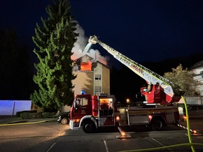 KFV Bodenseekreis: Hoher Sachschaden bei Wohnhausbrand