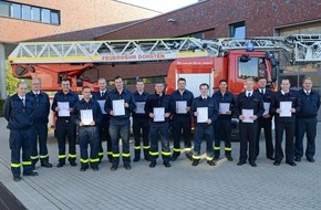 Feuerwehr Dorsten: FW-Dorsten: Nachwuchs der Feuerwehr Dorsten legte die Laufbahnprüfung für den mittleren feuerwehrtechnischen Dienst mit Erfolg ab