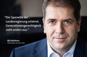 Bund der Steuerzahler Nordrhein-Westfalen e.V.: BdSt NRW kritisiert hohe Schuldenaufnahme