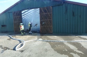 Polizeiinspektion Rotenburg: POL-ROW: Feuer zerstört Putenaufzuchtstall