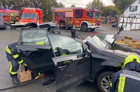 Feuerwehr Gelsenkirchen: FW-GE: Verkehrsunfall in Gelsenkirchen-Scholven fordert eine schwerverletzte Person