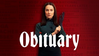 WDR mediagroup GmbH: OBITUARY Staffel 1 und Staffel 2 ab sofort auf vielen g&auml;ngigen Plattformen, unter anderem Amazon, Google und Apple TV als Download erh&auml;ltlich. Und ab 15.10. bei ARD Plus verf&uuml;gbar