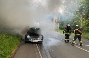 Feuerwehr Dortmund: FW-DO: VW Käfer brannte völlig aus