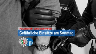 Polizeipräsidium Oberhausen: POL-OB: Am Sonntag Polizisten angegriffen