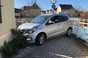 Polizeidirektion Ludwigshafen: POL-PDLU: (Schifferstadt) Autofahrt endet verkeilt in Unterführung