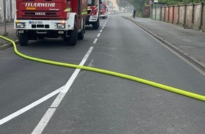 Feuerwehr Minden: FW Minden: Brand einer leerstehenden Lagerhalle