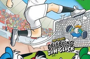Egmont Ehapa Media GmbH: Fu&szlig;ballstar Nick Woltemade duckifiziert im Micky Maus Magazin!
