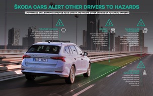 Skoda Auto Deutschland GmbH: Infotainmentsysteme von ŠKODA AUTO warnen vor gefährlichen Straßenverhältnissen
