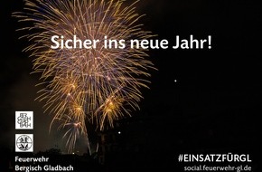Feuerwehr Bergisch Gladbach: FW-GL: Feuerwehr Bergisch Gladbach: Sicher ins neue Jahr - Tipps für ein gefahrloses Silvester