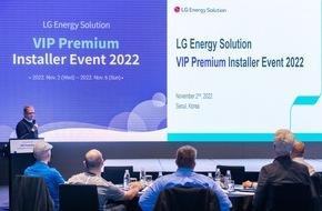 LG Energy Solution: Preisverleihung in Südkorea: Batteriehersteller LG Energy Solution zeichnet europäische Firmen beim "VIP Premium Installer Event 2022" aus