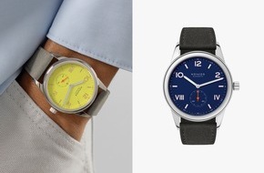 NOMOS Glashütte/SA Roland Schwertner KG: Das ideale Geschenk zum Abitur oder Studienabschluss / Club Campus ist die Einstiegsuhr von NOMOS Glashütte / Jetzt gibt es sie in den Farben Starlight (leuchtendes Gelb) und Night Sky (tiefes Blau)