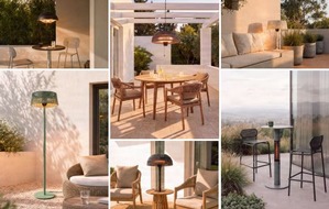 Lampenwelt GmbH: Neue Lucande-Heizstrahler sorgen f&uuml;r W&auml;rme mit Stil: Lampenwelt.de zeigt Outdoor-Designs zwischen Natural, Boho & Retro