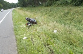 Polizei Minden-Lübbecke: POL-MI: B239 - schwerer Unfall mit Kradfahrer