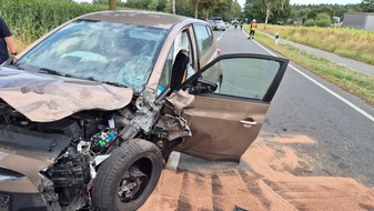Freiwillige Feuerwehr S&uuml;dheide: FW S&uuml;dheide: Schwerer Verkehrsunfall zwischen Hermannburg und Beckedorf fordert Gro&szlig;aufgebot an Rettungskr&auml;ften