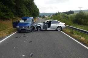 Polizeidirektion Mayen: POL-PDMY: Verkehrsunfall mit Frontalzusammenstoß