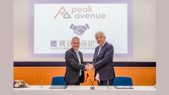 PeakAvenue GmbH: PeakAvenue begrüsst Kozo Keikaku Engineering als neuen strategischen Partner in Japan