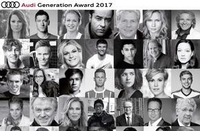 Edition Sportiva GmbH: Audi Generation Award am 13. Dezember 2017 / Hotel Bayerischer Hof / Die Siegertypen der nächsten Generation - erstmalig live auf Edition Sportiva/Facebook