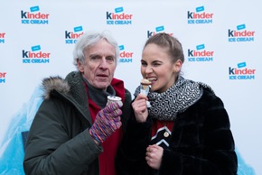 Die Eiszeit ist endlich da! / Promis öffnen die erste Eistruhe mit KINDER Ice Cream vor Schloss Neuschwanstein
