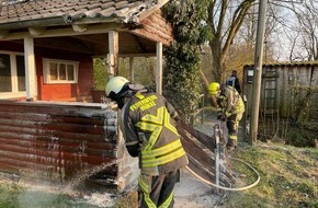 Feuerwehr Schermbeck: FW-Schermbeck: Schuppenbrand in Schermbeck