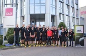 medi GmbH & Co. KG: Hauptsponsor medi begrüßt Basketball-Profis: Einkleidung von medi bayreuth: Mit Top-Produkten in die neue Saison