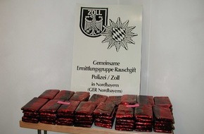 Polizeipräsidium Mittelfranken: POL-MFR: (11) Drogenkurier mit ca. 80 Kilogramm Haschisch gefasst