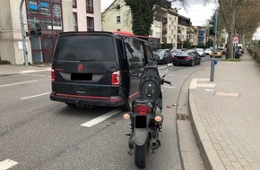 Polizeidirektion Worms: POL-PDWO: Verkehrsunfall mit leichtverletztem Mofa-Fahrer