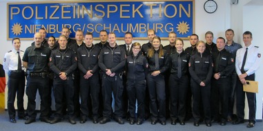 Polizeiinspektion Nienburg / Schaumburg: POL-NI: 23 neue Polizisten und Polizistinnen in der Polizeiinspektion Nienburg/Schaumburg  -Bild im Download-