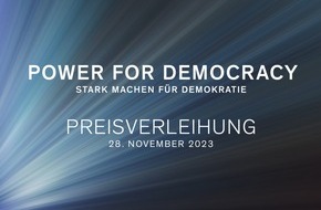 Philip Morris GmbH: Vorstellung der Demokratiestudie "Wie wir wirklich leben" & Awardverleihung "Power for Democracy" am 28. November in Berlin