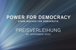 Philip Morris GmbH: Vorstellung der Demokratiestudie "Wie wir wirklich leben" & Awardverleihung "Power for Democracy" am 28. November in Berlin