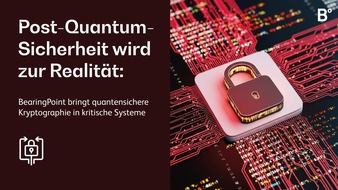 BearingPoint GmbH: Post-Quantum-Sicherheit wird zur Realit&auml;t: BearingPoint bringt quantensichere Kryptographie in kritische Systeme