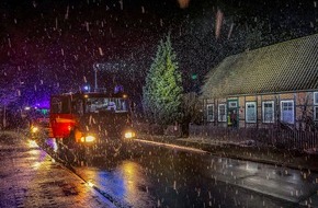 Feuerwehr Flotwedel: FW Flotwedel: Ortsfeuerwehr Wienhausen leistet technische Hilfe an Heiligabend